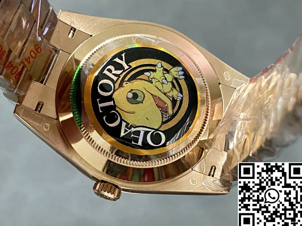 Steel Rose 1006 M228235-0025 Dial v5 Date Green Day Tungsten Functional Gold Rolex Factory QF 0813